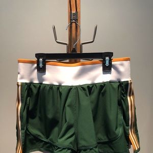 Adidas by Stella McCartney green running shorts